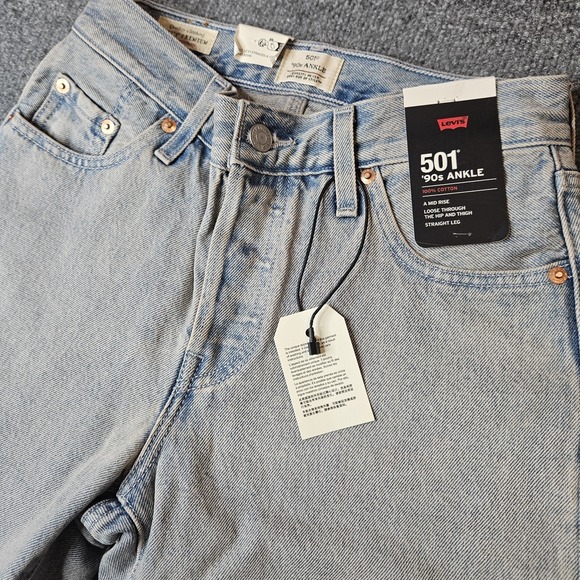 Levi's Denim - NWT Levi's Women's 501 90s Ankle Jeans Size 23 Antique Light Wash Midrise